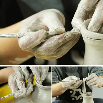 Smūgis Keramikos Amatų Įrankiai iš Nerūdijančio Plieno Potter Adata Keramikos Molio Polimero Grandymo Modeliavimo Įrankis