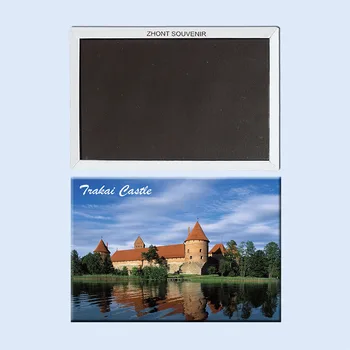 Lithuania_Trakai_Castle Šaldytuvas Magnetai 22068,Suvenyrai, Turistų Atrakcija,Dovanų Parduotuvė individualų