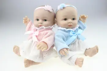Gražus drabužiai Silikono mini Lėlės Reborn Kūdikių Rožinė Apranga Pilnas Komplektas Mergaitė berniukas Lėlės, Žaislai, Kalėdų Dovana mergina Bonecas
